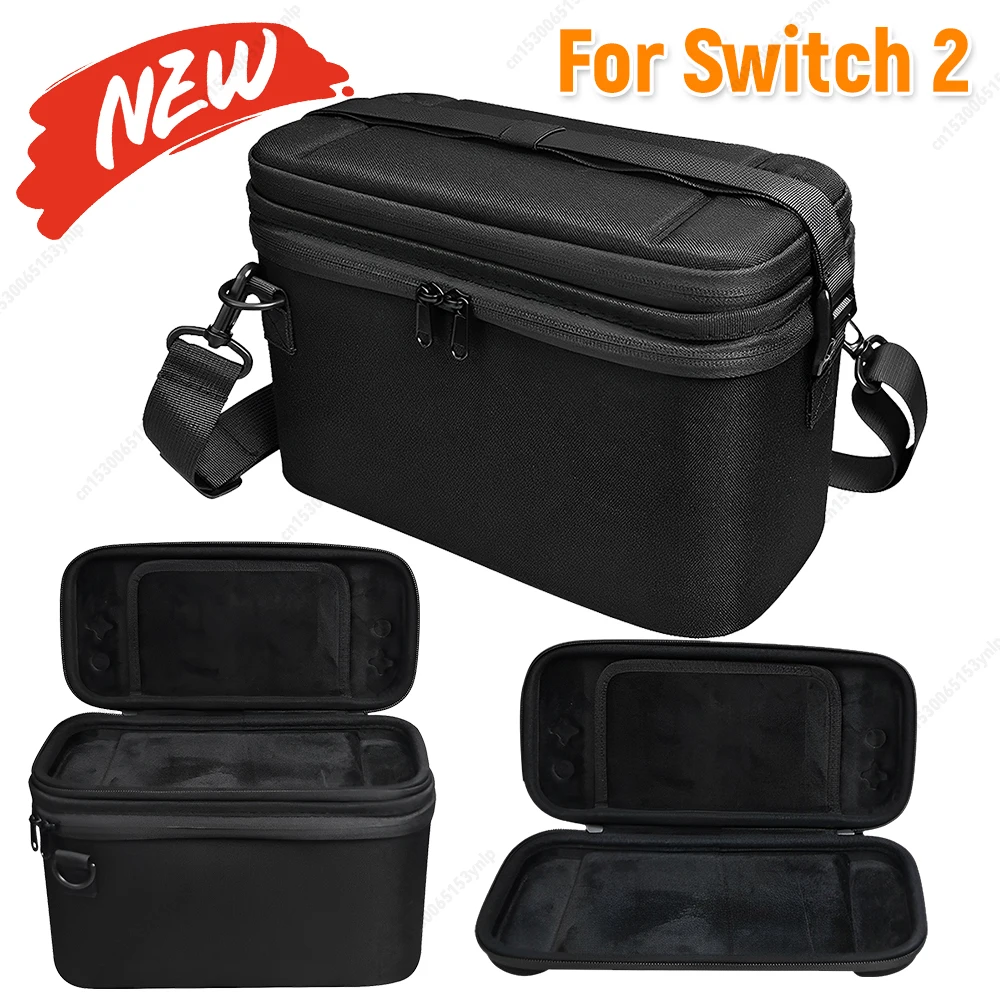 

Дорожная сумка для переноски, чехол для портативной игровой консоли с защитой от царапин, защитный чехол 2 в 1, адаптер питания для консоли Switch 2