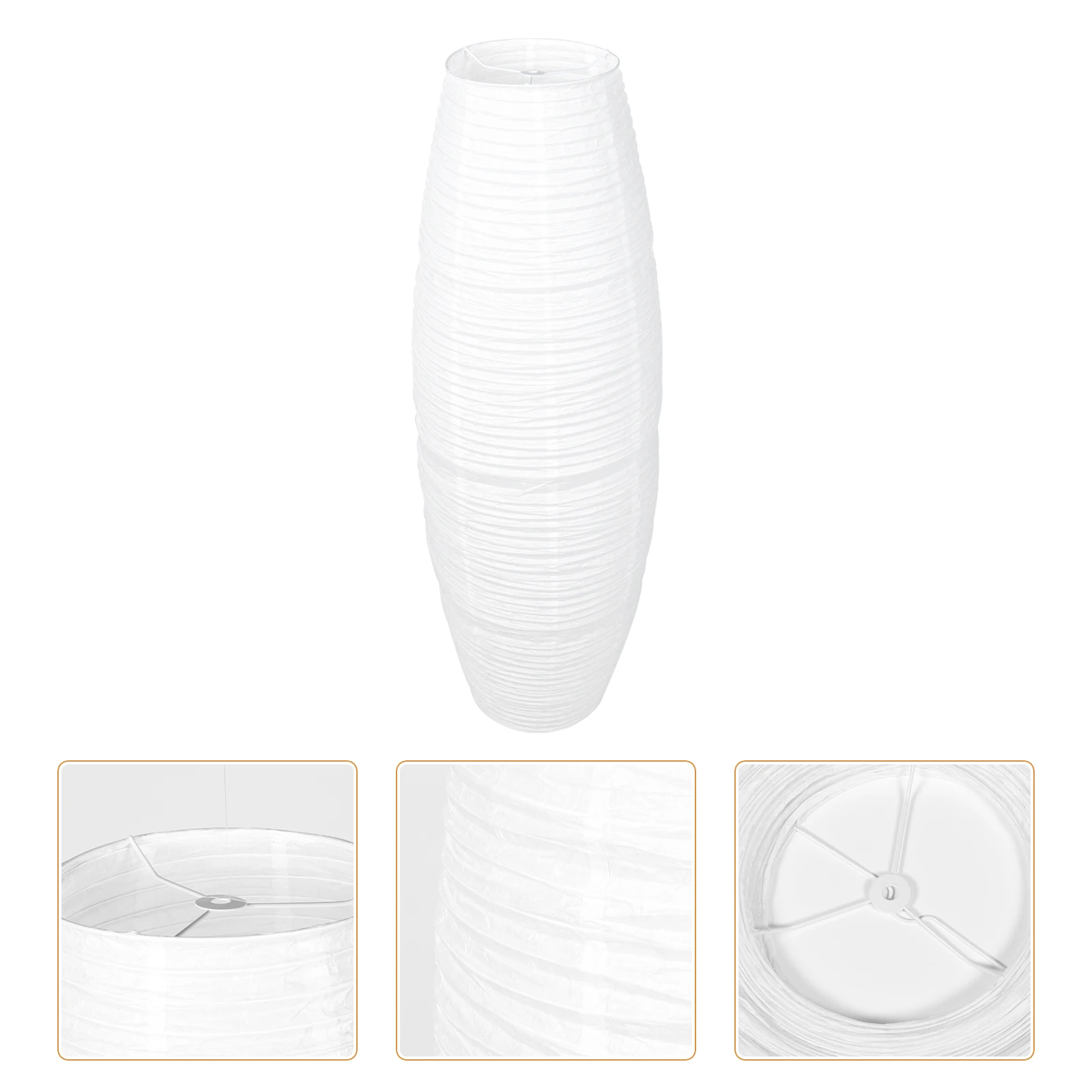 

1pc LED Paper Lampshade Vertical Floor Light Cover White Small Lantern Living Room Study Bedroom Home Lighting Accessory Modern