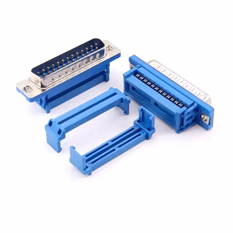 5Pcs DB9 DB15 DB25 DB37 DIDC9/DIDC15/DIDC25/DIDC37 Male Female Plug Serial Port Connector Idc Crimp Type D-SUB Rs232 Adapter