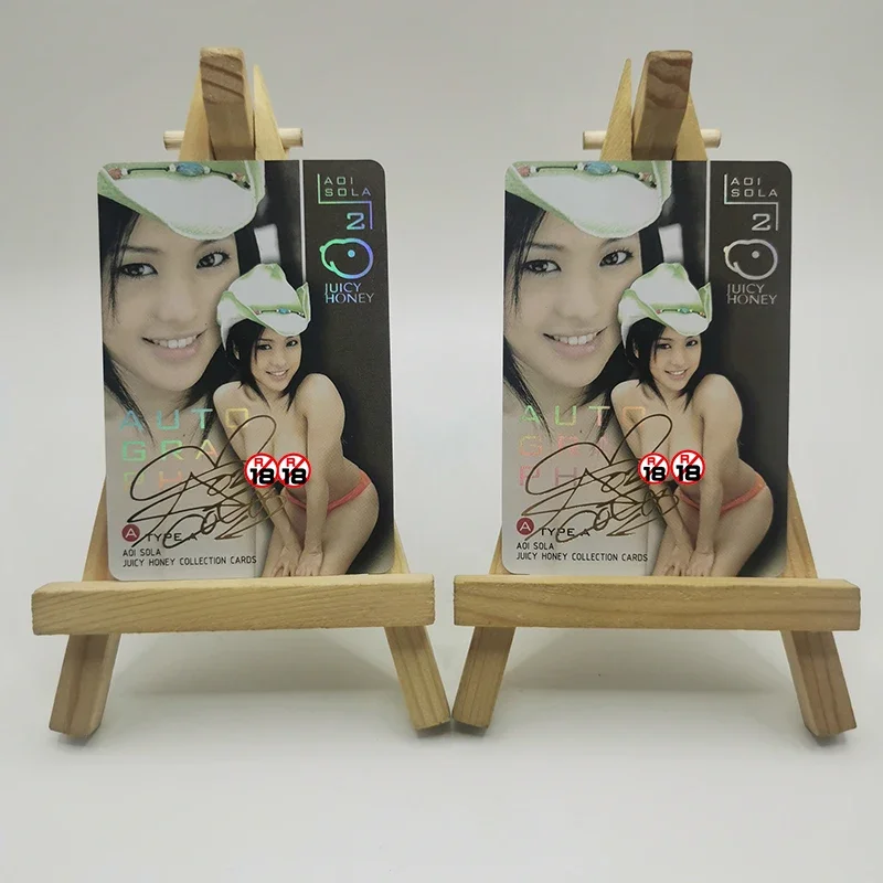 1 unids/set Japón AV tarjetas de chica Sexy mujer porno Actor Eibui Jyoyuu Sola Aoi AV Idol foto tarjetas de colección de miel jugosa regalos de navidad