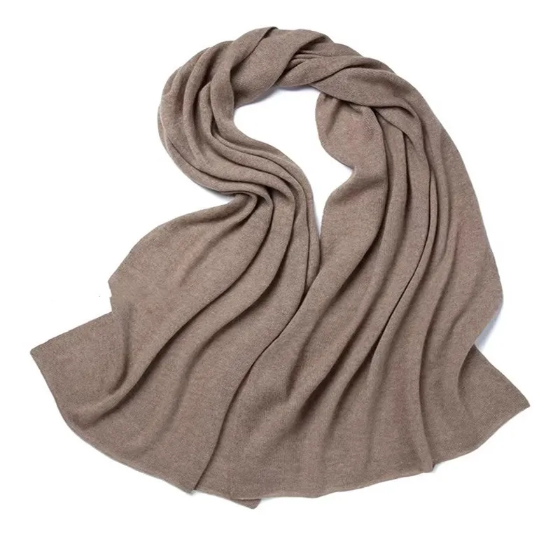 New autumn and winter 100% pure wool scarf shawl dual-purpose solid color scarf Joker shawl to keep warm.
