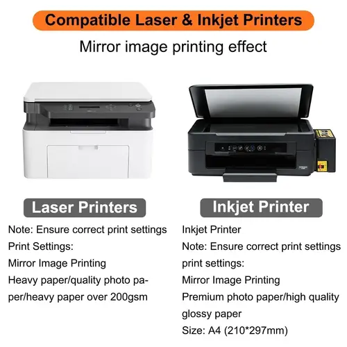 Imagen 2 del producto Papel de tatuaje temporal imprimible para impresora láser de inyección de tinta, calcomanías de transferencia de imágenes pintadas a mano DIY para papel de tatuaje personalizado corporal