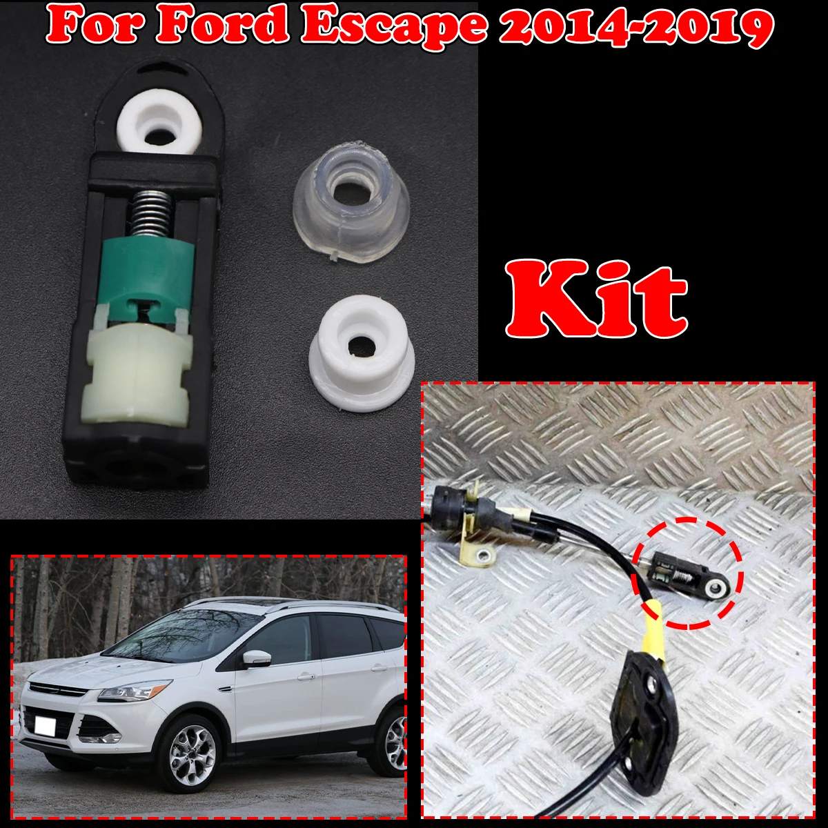 

Shift Cable Bushing kit For Ford Escape 2014-2018 2019 Connect Automatic Transmission Linkage Rod End Repair Grommet Replacement