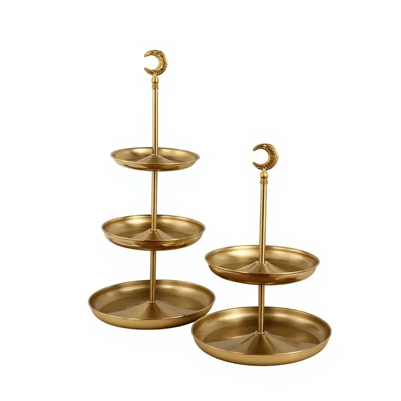European Light Luxury Multi Layer Fruit Plate Household Living Room Coffee Table Decoration Popular Fruit Snacks Nut Storage