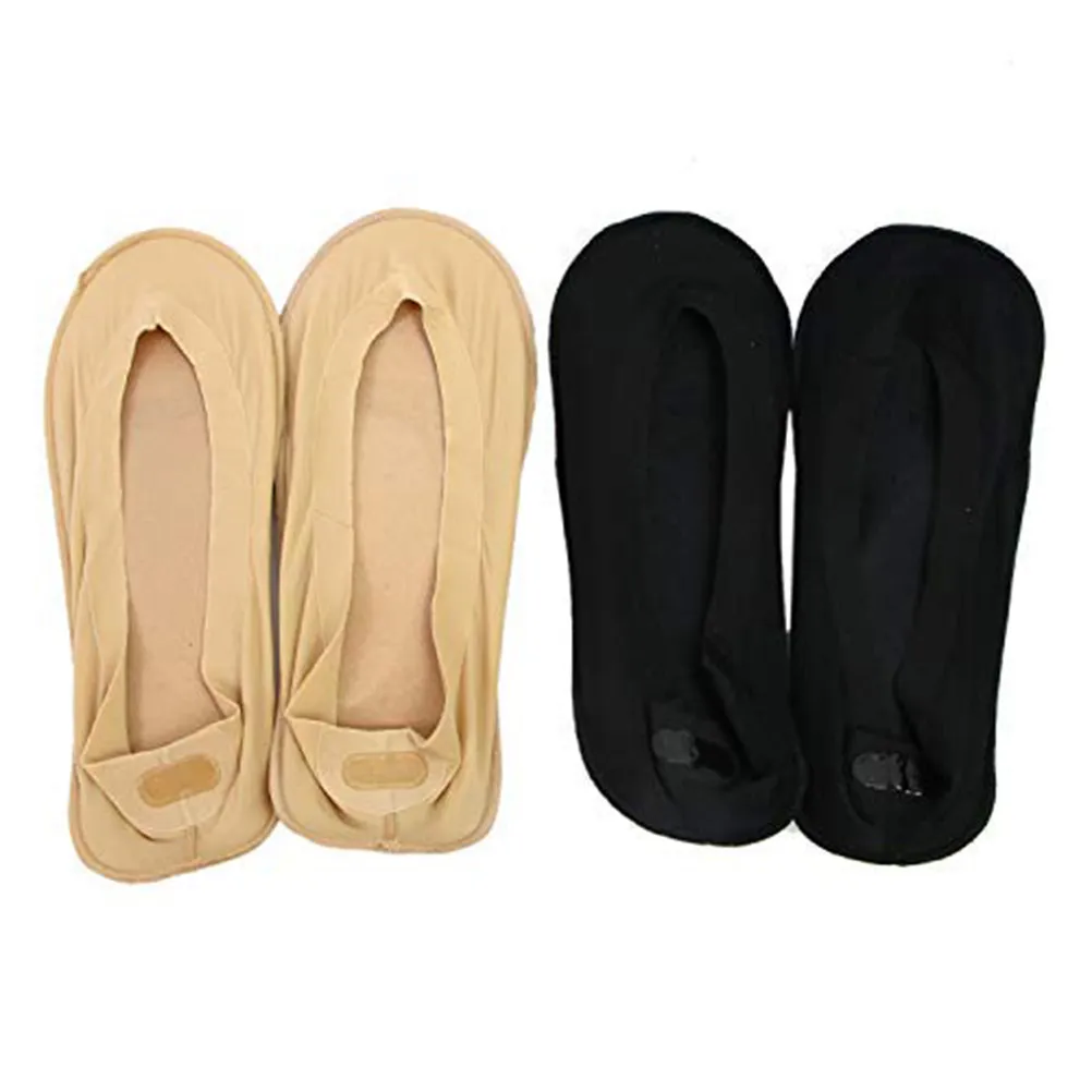 1Pair Orthotic Boat Socks Arch Support Cushion Padded Invisible Socks 3D Foot Massaging Pad Long Wear Comfort Sweat