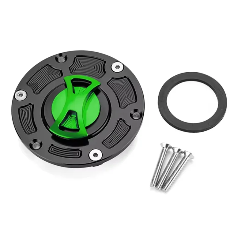 

NEW-Oil Cap Accessories Quick Lock Fuel Tank Cap For Kawasaki Ninja 250 300 EX250 EX300 ER250 ER300 Z250 Z300