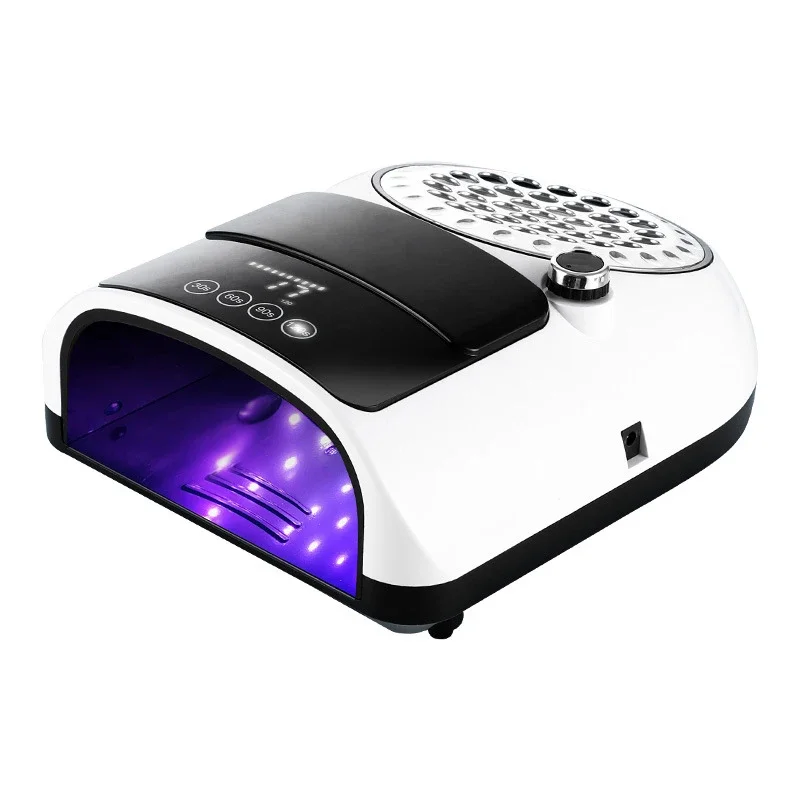 BQ-666 New 2-in-1 nail machine 126W nail art light therapy machine 60W nail art vacuum cleaner interchangeable filter