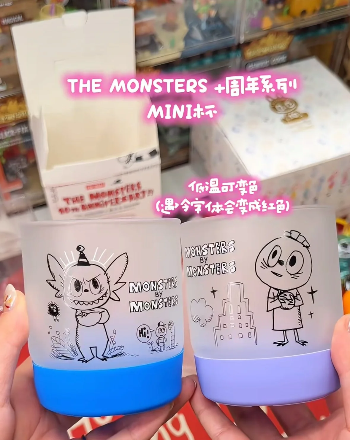 

Pop Mart The Monsters Labubu 10th Anniversary Series Blind Box Mini Cup Refrigerator Magnet Phone Charm Mystery Box Cute Gift
