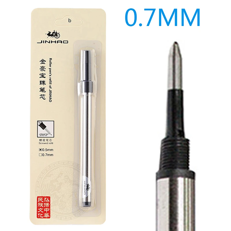 

Lots Of 10 Pcs Jinhao For Roller Ball Pen Refill 0.7mm Black Ink & Blue Ink For Choice Wholesale Price