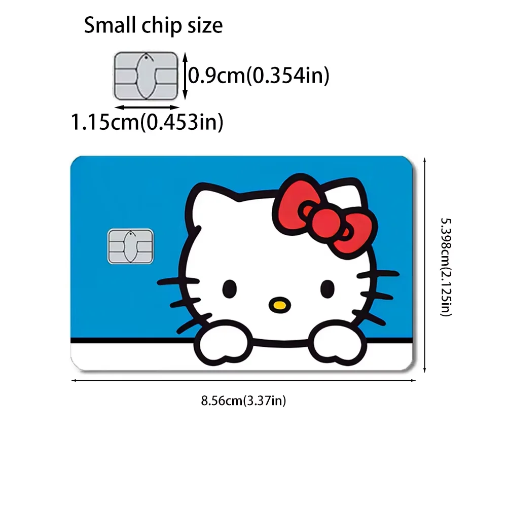 سانريو هالو كيتي ماي ميلودي بوكر ملصق فيلم الشريط الجلد لبطاقة الائتمان بطاقة الخصم Kt القط ملصقات مقاومة للماء رقاقة صغيرة #2