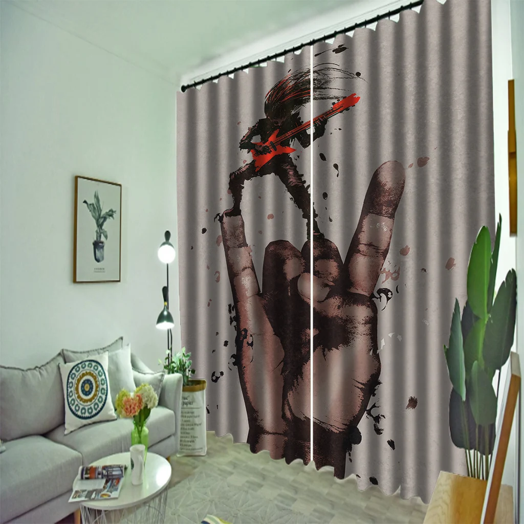 Waterproof Bath Curtain 3D Print Door Shower Curtain Polyester Fabric art curtains 3D Printed Blackout Curtain