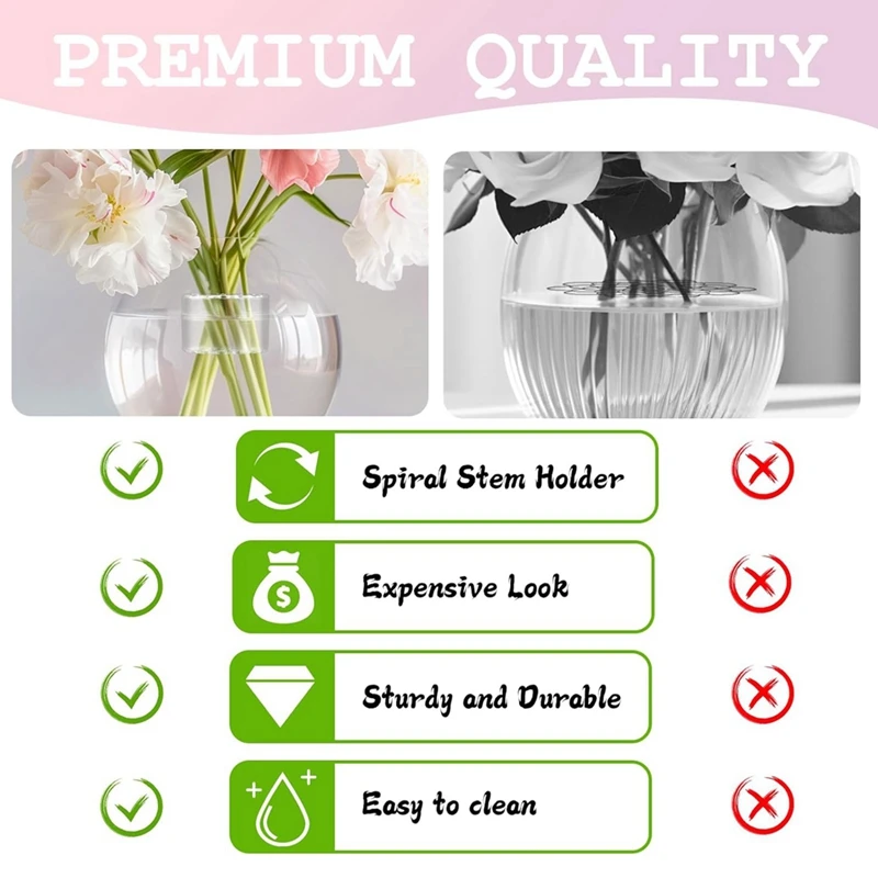 Спиральный Держатель для стеблей Ikebana, держатель для спиральных стеблей для цветов, 4 шт., Набор для творчества, спиральный держатель для стеблей Ikebana для цветов, прочный