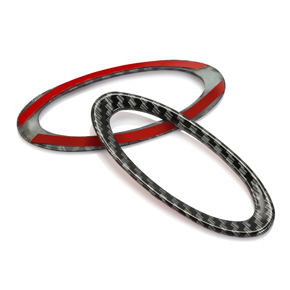 Car ABS Chrome Car Steering Wheel Decoration Ring Trim Sticker for Ford Focus 2 Fiesta Ecosport