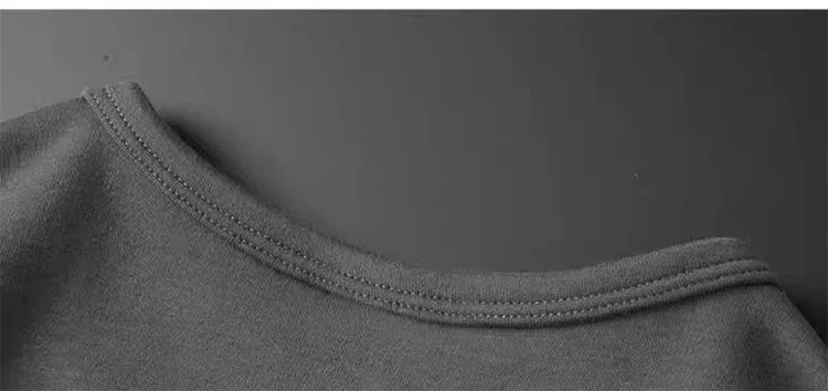 Winter-Herren-Langarm-T-Shirt, Fleece-gefüttert, verdickt, nicht entflammbar, samtig, warm, Rundhals-Unterhemd, lässig, atmungsaktiv. – Detail 8