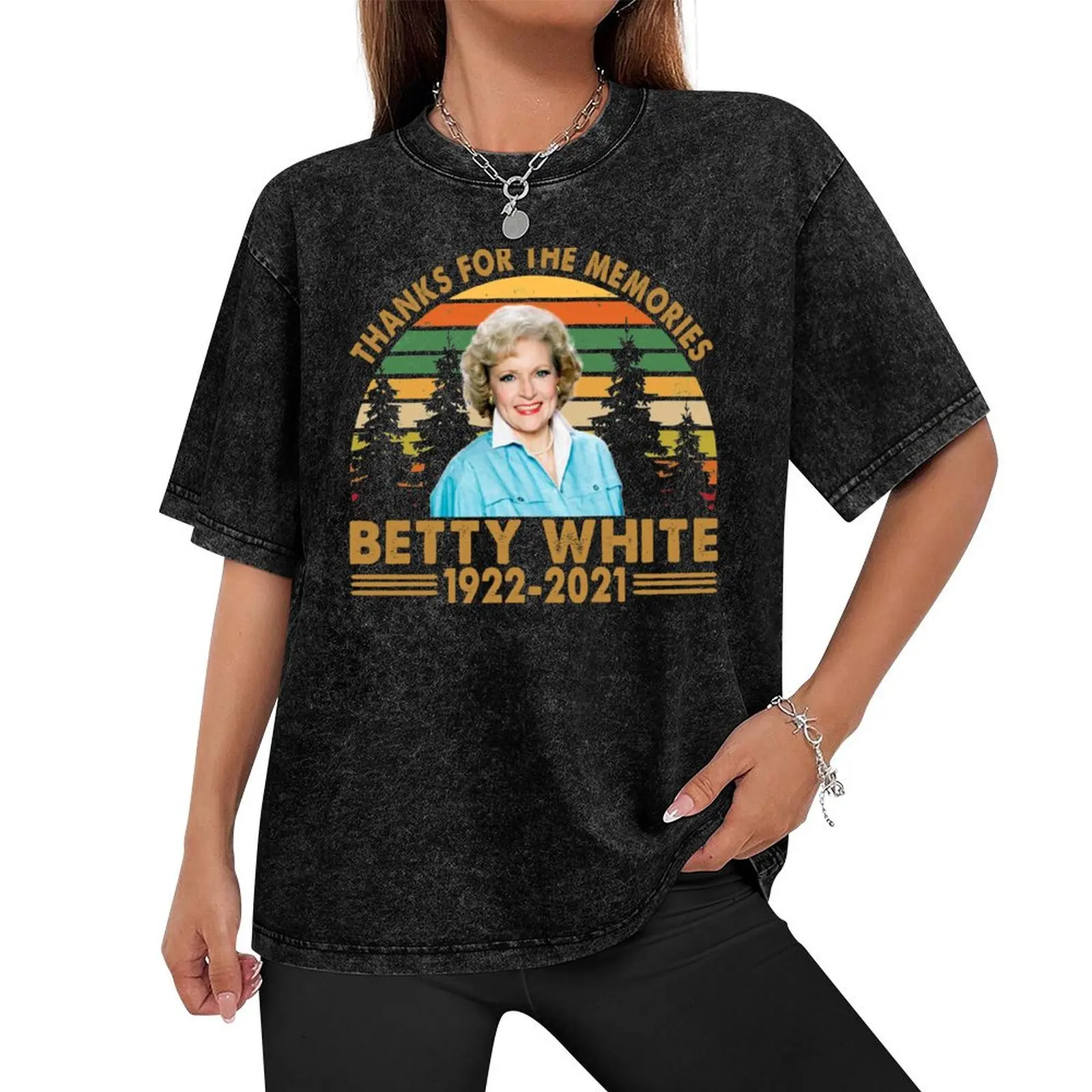 Thanks for the memories Betty White 1922 2021 T-Shirt oversizeds shirts men graphic