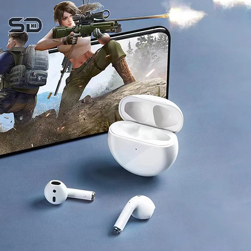 Wireless Earphone Pro 6 For Iphone For Huawei Xiaomi Laptop PC Sports Running TWS Headphone In-Ear Earbuds Long Battery Life