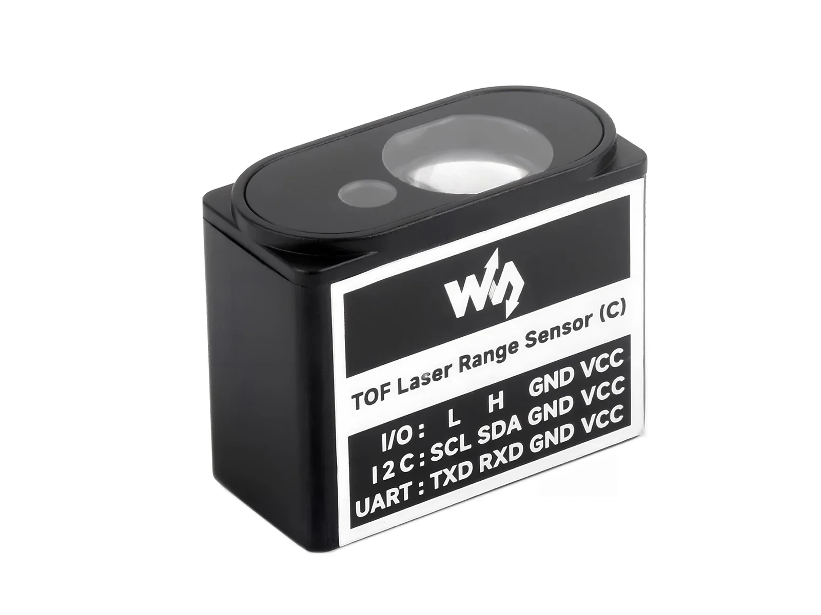 Waveshare TOF (time of flight) Laser Range Sensor (C), UART / I2C / IO Communication Support, Long Range