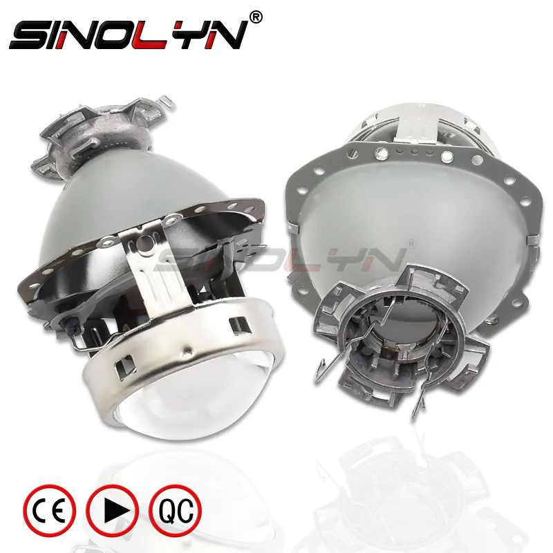 Sinolyn E55 D2S D1S D3S Bi Xenon Lenses For BMW E60 E61 E65 E53/Audi A6 C6/Benz W211 W219 Projector Headlight Car Accessories