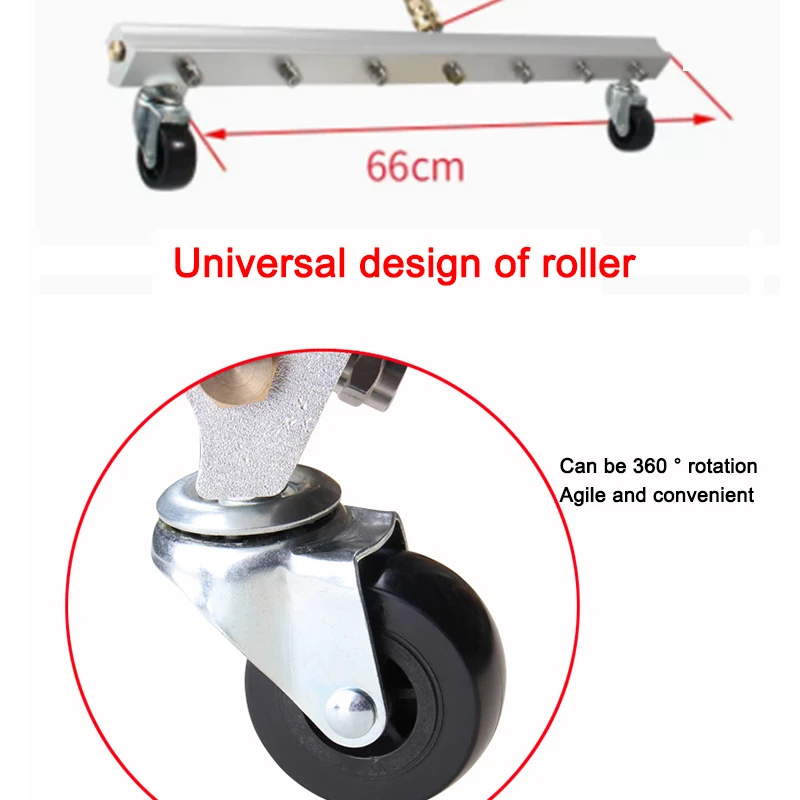 Pistola ad acqua ad alta pressione Multi ugello da 100CM sanificazione macchina per la pulizia delle strade comunali 7 ugelli pulitore per pulegge