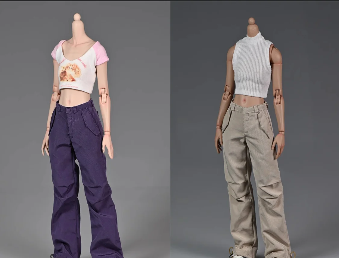 

1/6 Female Soldier Clothing Work Uniform Paratrooper Pants Model Toy Accessories For 12'' Action Figure Body In Stock