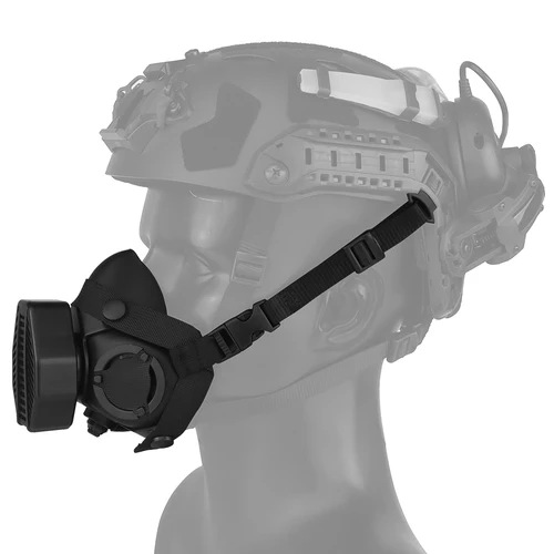 Imagen 2 del producto Máscara SOTR, respirador táctico especial, máscara de media cara, versión de comunicación móvil de Radio para Paintball Militar Airsoft CS Cospla