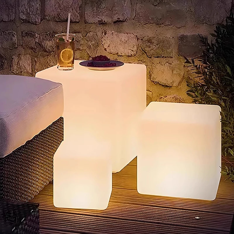

Luminous cube lamp lawn solar LED outdoor lighting non solar lamp outdoor garden decoration outdoor courtyard light