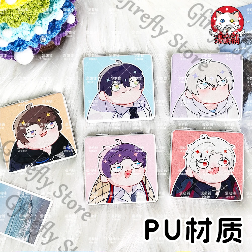 

Love and deepspace Rafayel Zayne Xavier fold make-up cosmetic mirror double-faced Sylus Caleb Anime Cosplay Cartoon Ornaments