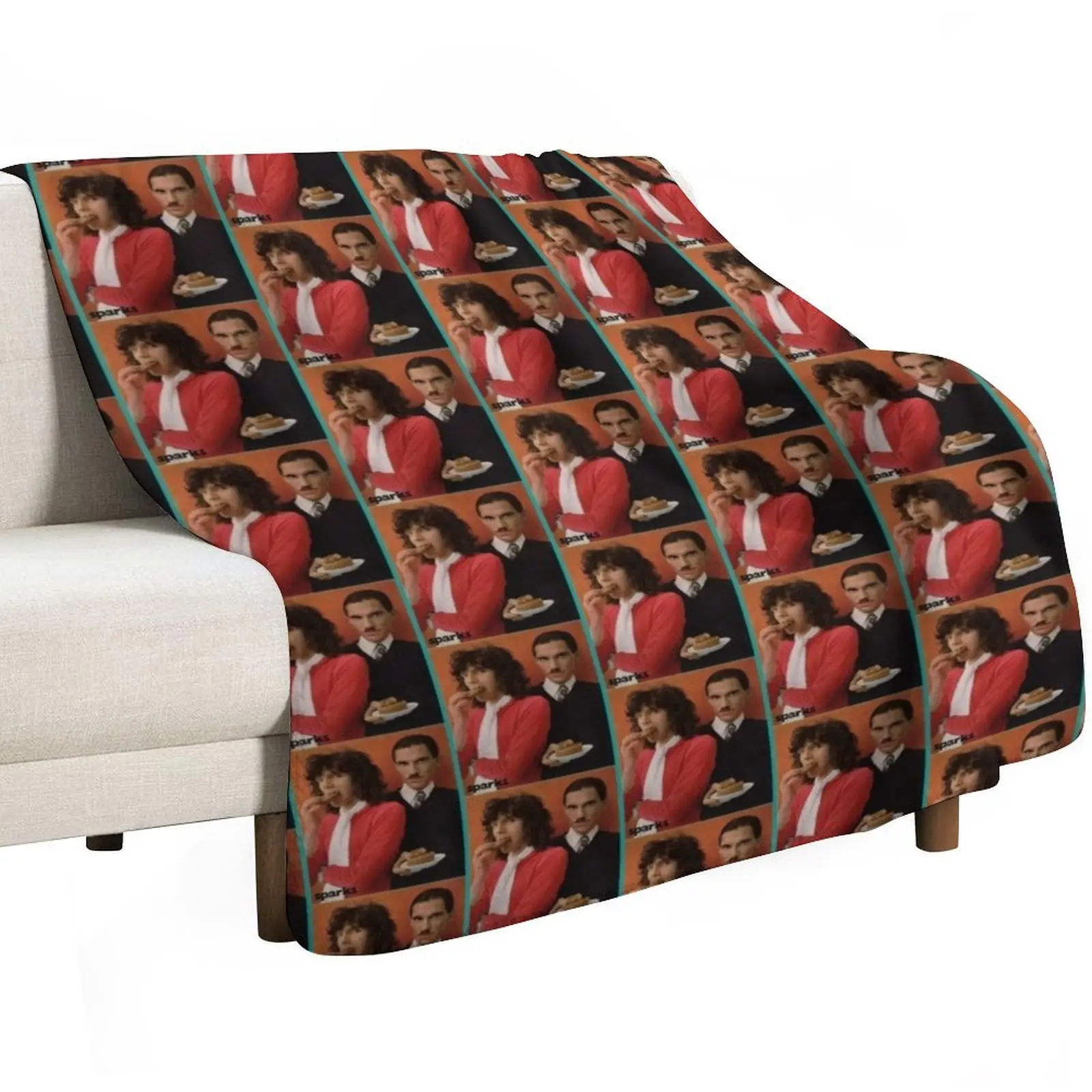 Sparks band, Sparks brothers , Ron Mael Throw Blanket Machine Washable Soft Warm Blanket
