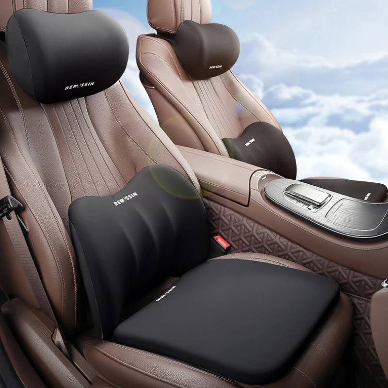 

Car Seat Pillow Universal Memory Foam Seat Cushion Four Seasons Breathable Driver Waist Support Lumbar Seat Cushion Supplies