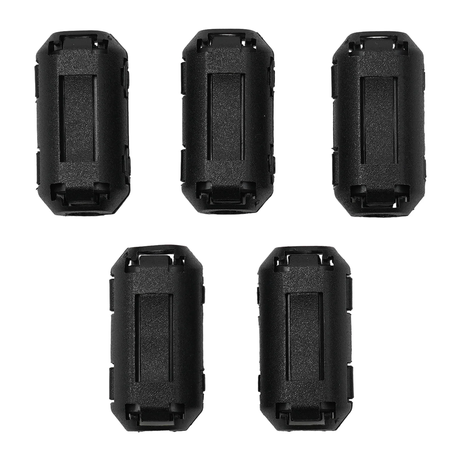 5Pcs 3.5/5/7mm Toroidal Core Ferrite Bead Clip Choke RFI Noise Filter Clip Noise Suppressor Filter Ring Wiring Cable Clamp Tools
