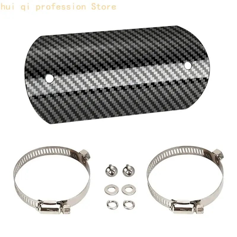 Edelstahl-Motorrad-Auspuffschutz für Mittelrohrabdeckung. Verwenden Sie H8WE – Detail 9