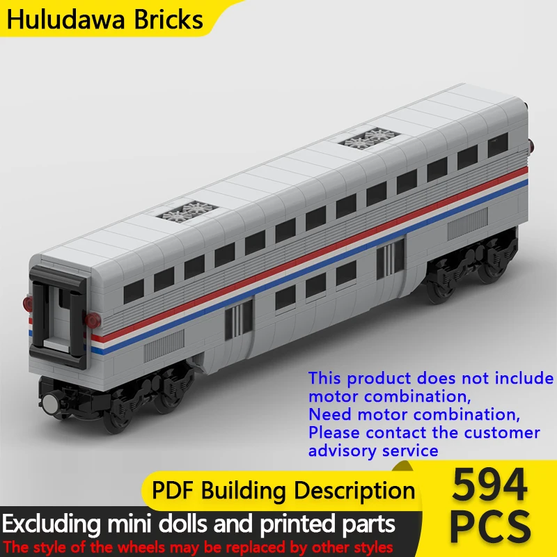 

Модель городской автомобиль MOC, строительные кирпичи, железная дорога, пассажирский поезд, каретка, модульная технология, подарки, праздник, сборка, детские игрушки, костюм