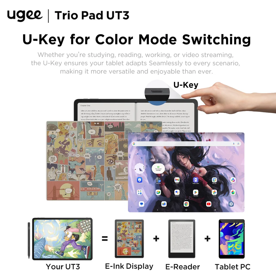 UGEE UT3 Fun Drawing Pad 14.25 inch 2400*1600 Resolution Android