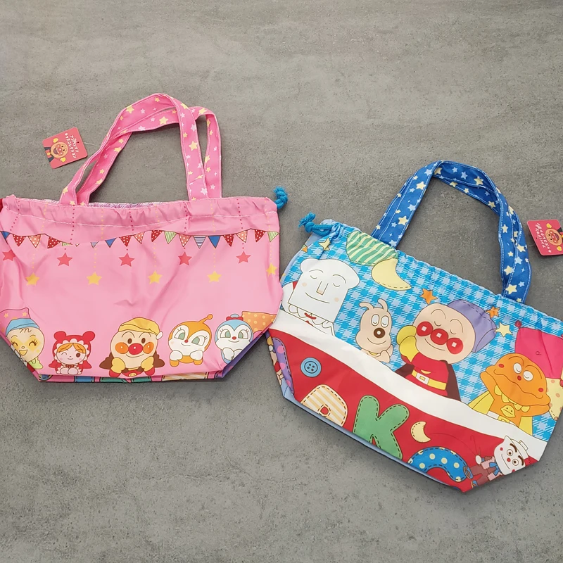 Anime Anpanman Puzzle Kids Bag Lunch Box Gym Clothes Storage Mummy Handheld Bottle Bag Sundry Diaper Bags Toys Organizer