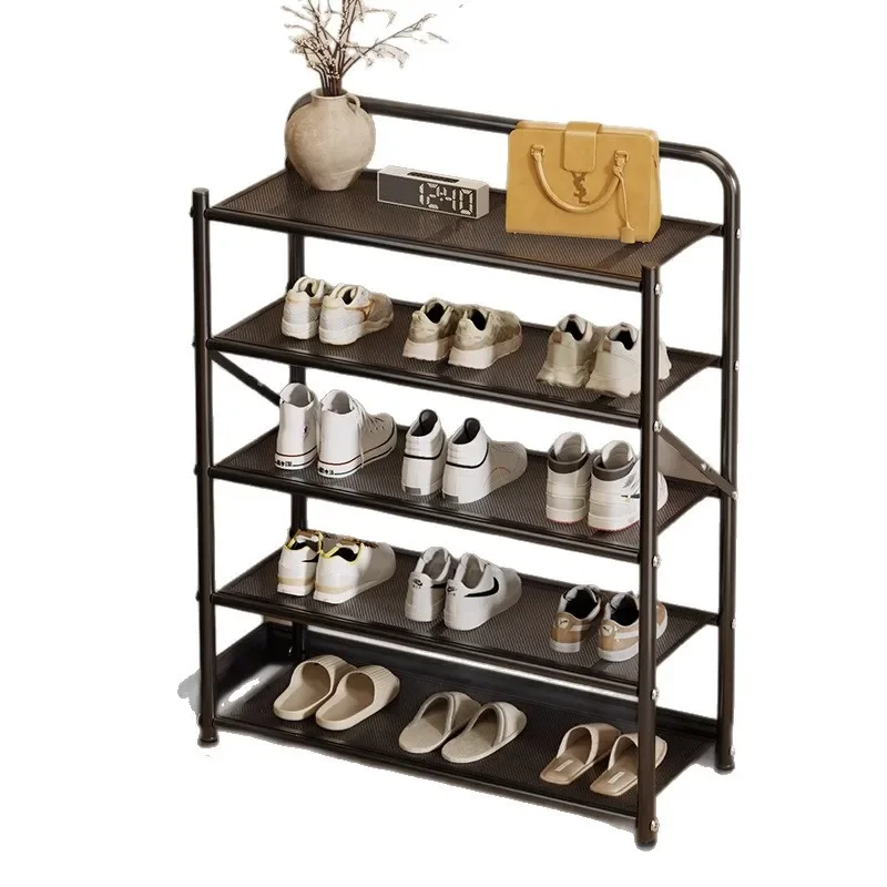 

Installation-free wrought iron shoe rack Household multi-layer simple shoe rack cabinet Small apartment foldable shoe storage