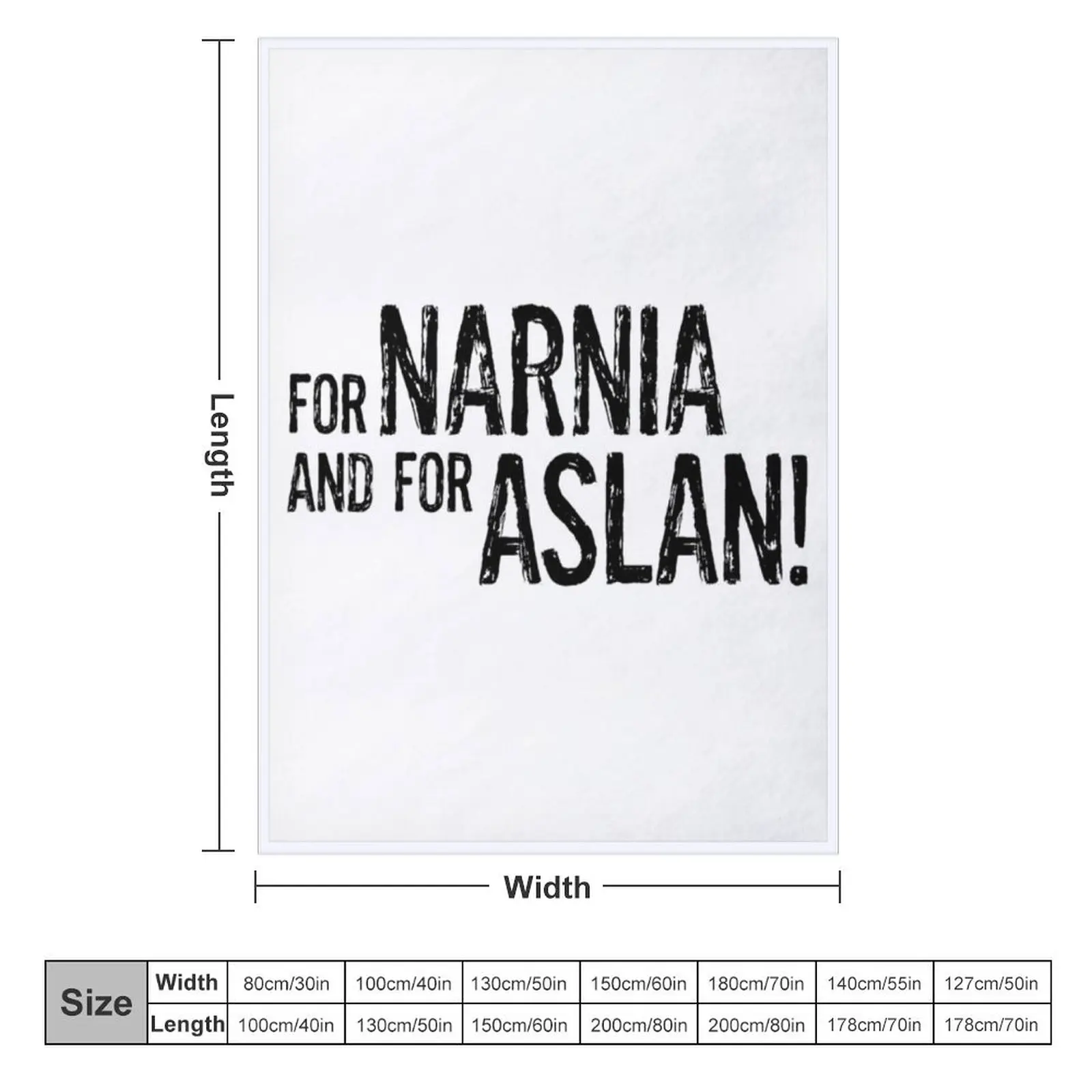 For Narnia and for Aslan! \t \t Throw Blanket Soft Plush Plaid Sofas Quilt Blankets