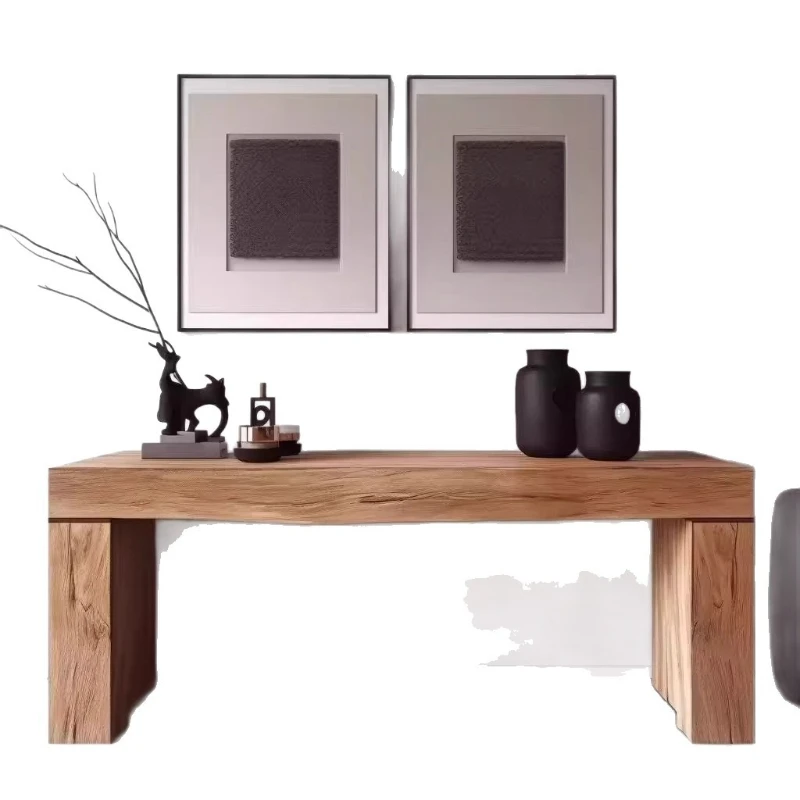 

Solid wood entrance table Designer high-end entrance entrance table