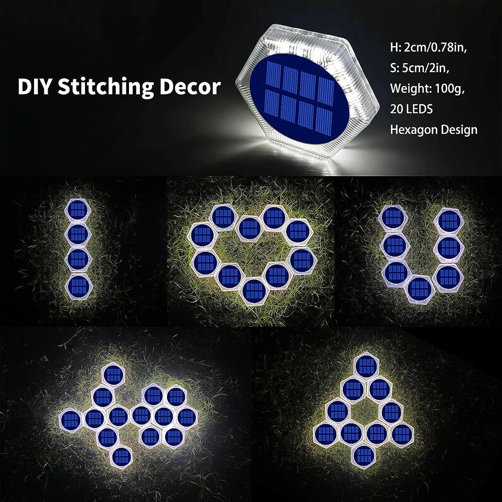 Solar LED Outdoor Deck Lights IP68 Waterproof Garden Step Lighting Auto On/Off Stairs Patio Pathway Yard Fence Wall Lamp