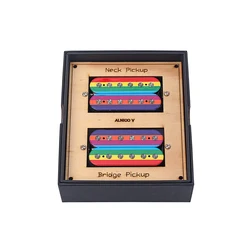 Colorful Neck Bridge Humbucker Pickup for 6 String Electric Guitar Parts