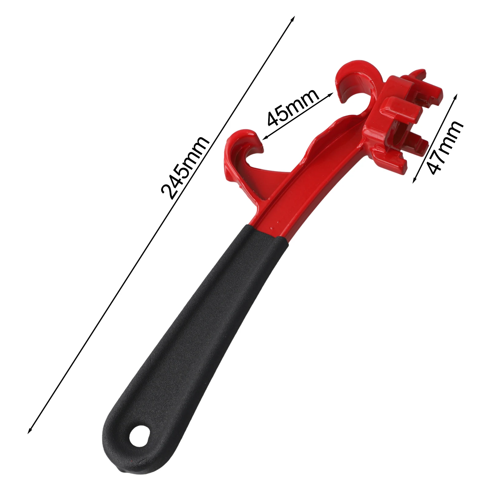 Drum Lid Remover 3-in-1 Bung Wrench Aluminum Alloy Construction Compact Size Ergonomic Handle Design For 55-gallon Drums