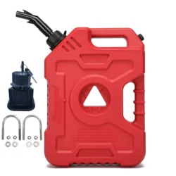 Tucool Racing 10L Gas Tank - Fits Most Cars, SUVs, and Motorcycles with Bracket Lock