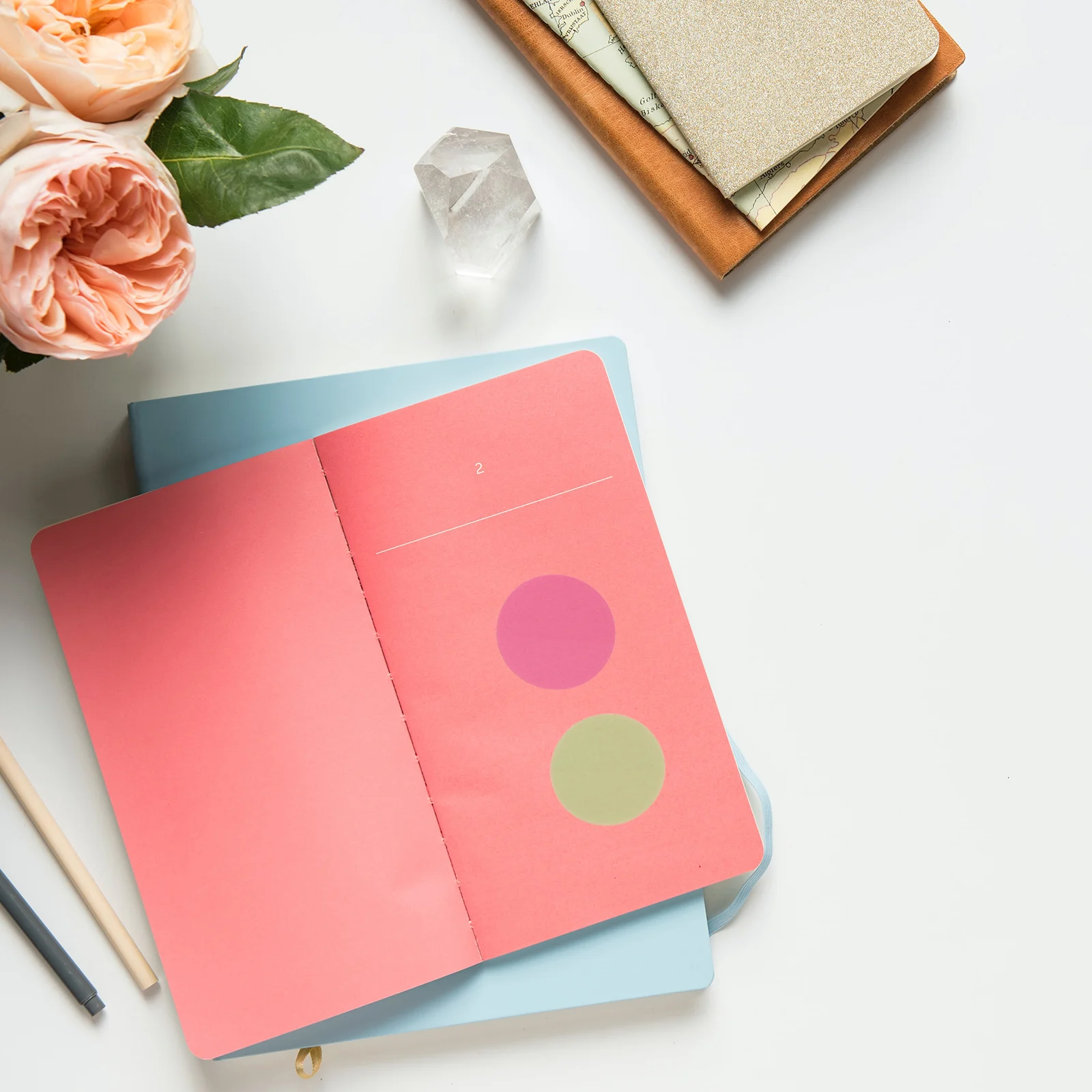 

1Set Round Note Sticker Portable Multi Function Memo Pads Strong Adhesive Simple Design Office School Supplies