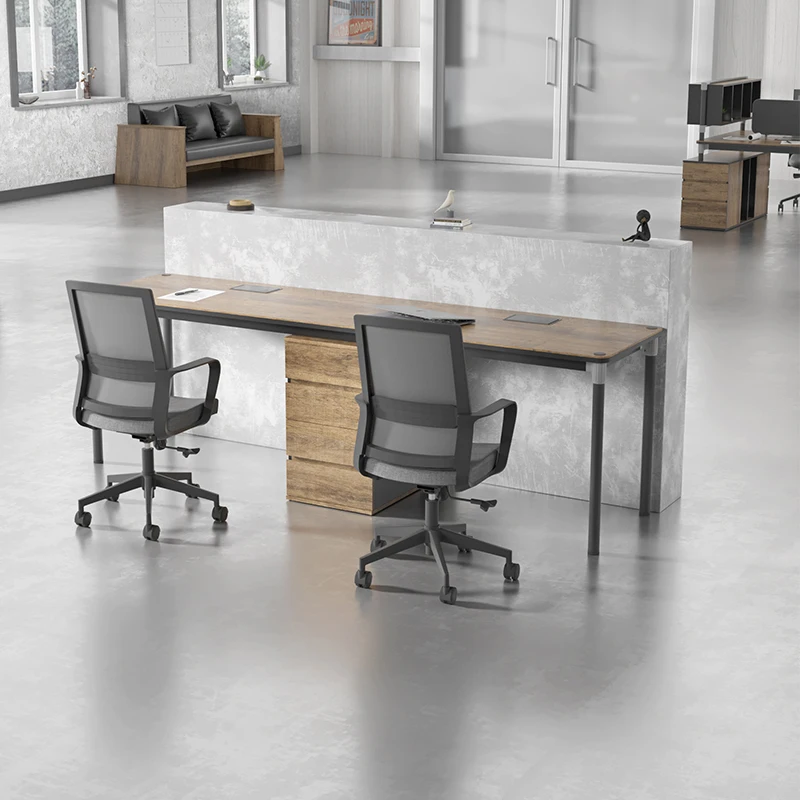 

Office furniture staff office desk chair combination simple desk double four desk screen workstation furniture