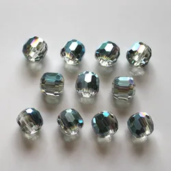 Big Hole Beads Wholesale 10mm 12mm 14mm Crystal Glass Round Ball Bead Faceted For DIY Making Fashion Jewelry Accessorise 20pcs
