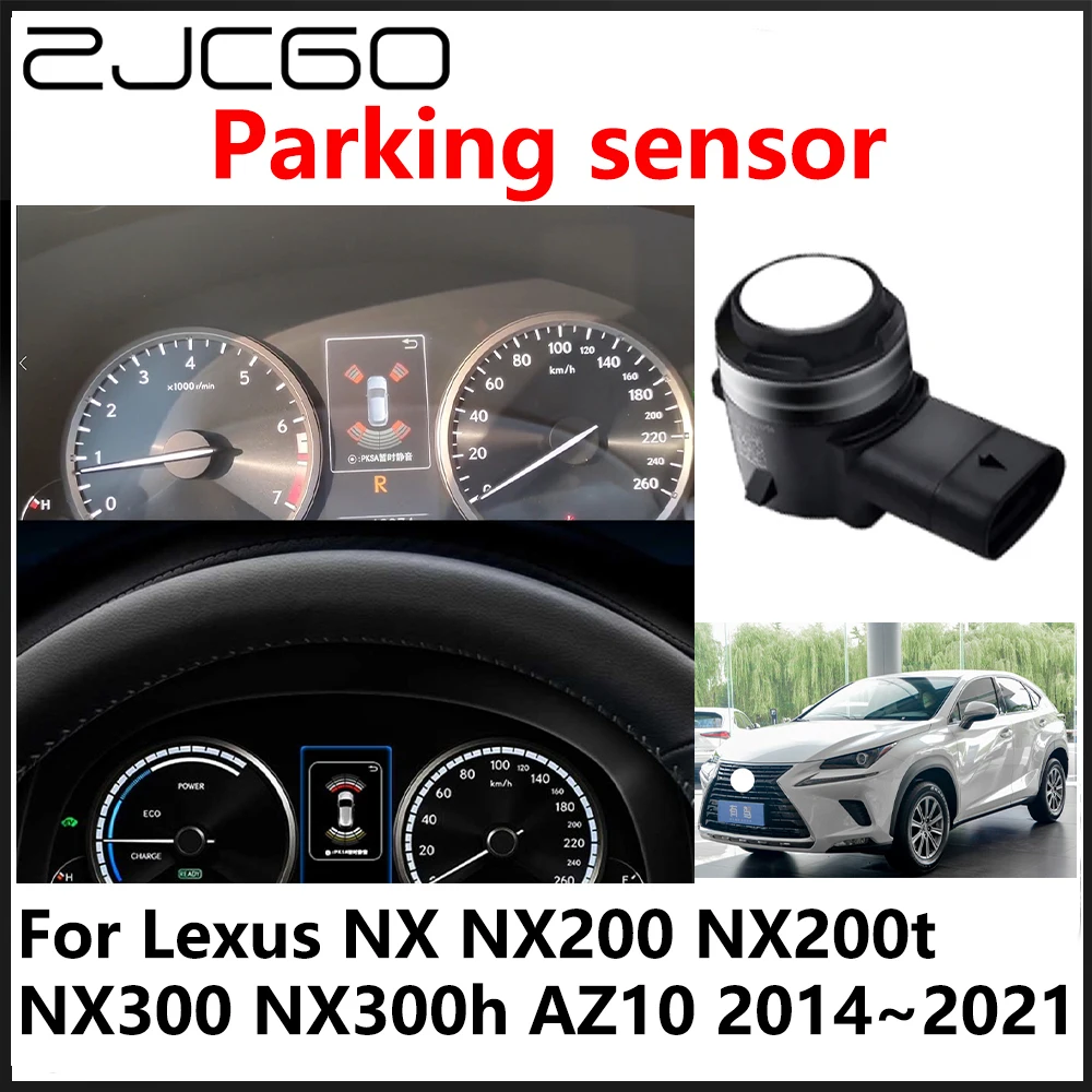 

ZJCGO OEM Front Rear Reverse Parking Sensor PDC Car Reversing AID System For Lexus NX NX200 NX200t NX300 NX300h AZ10 2014~2021