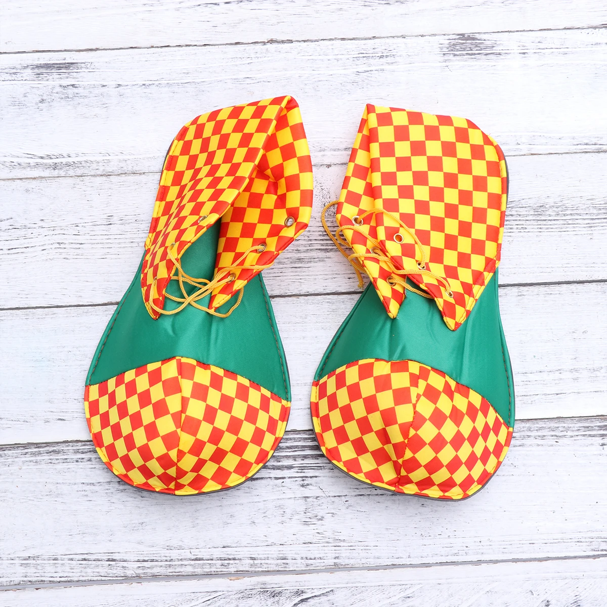 

A Pair Of Bright Color Clown Shoes Durable Reusable Halloween Costume Party Carnival Masquerade Adult Women Men One Size Fit