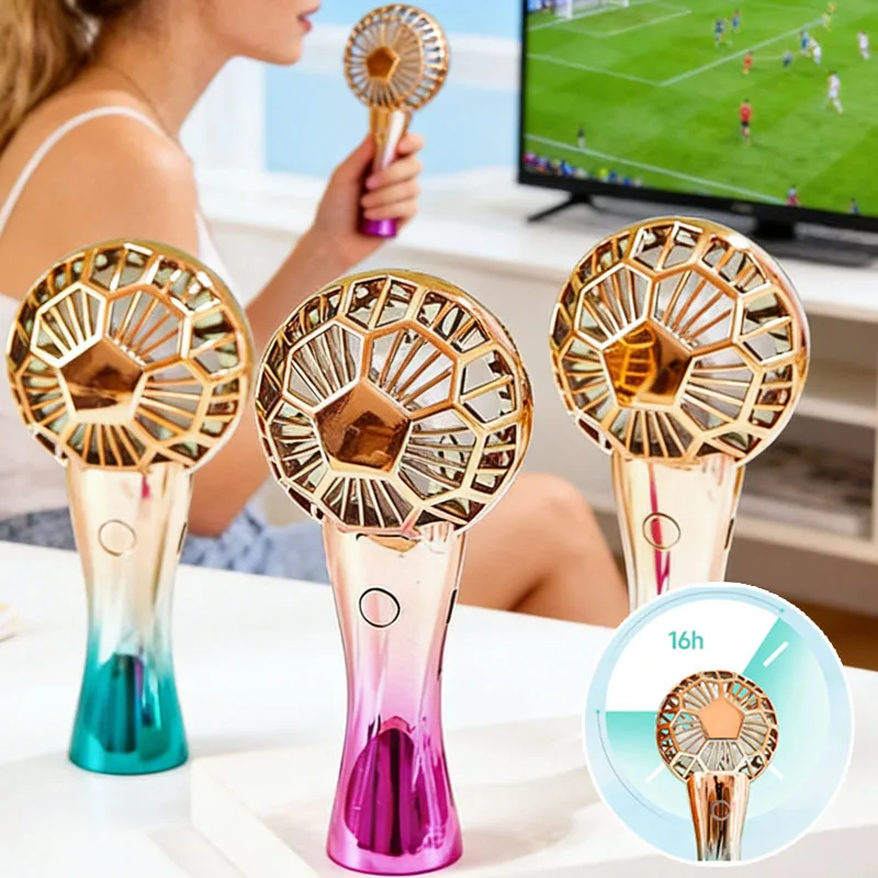 

Soccer Ball Mini USB Fan - Portable Handheld & Desk Fan for Football Fans, Party Decoration, Match Day Celebration