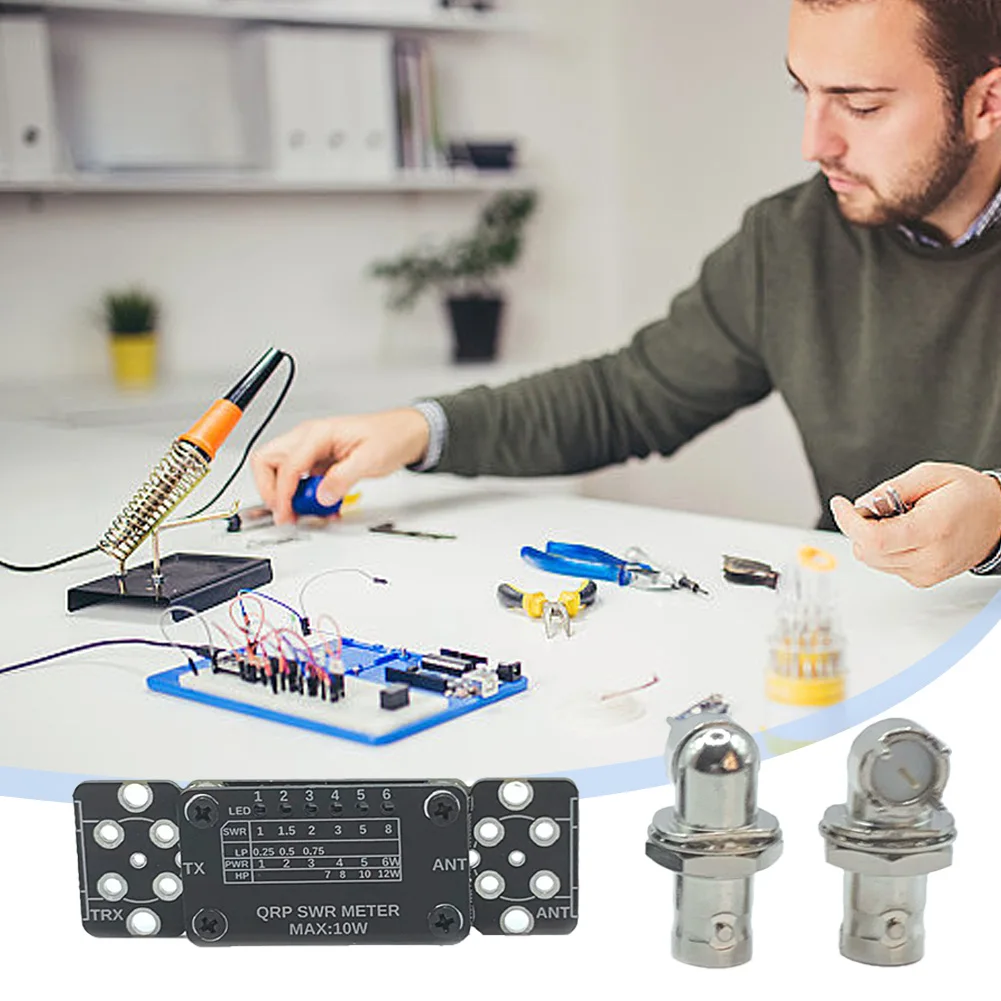 قوة صغيرة SWR متر 3-30 ميجا هرتز HF موجة قصيرة الدائمة موجة متر الرقمية 12 واط حامل موجة متر SWR PWR متر الأدوات الكهربائية