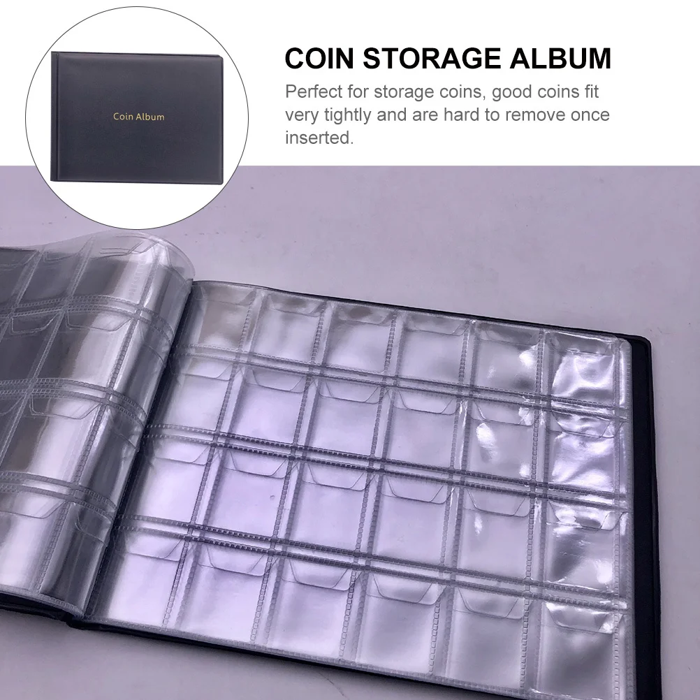 

Coin Collection Book Souvenir Album Collecting Organizer Folder Pu Storage