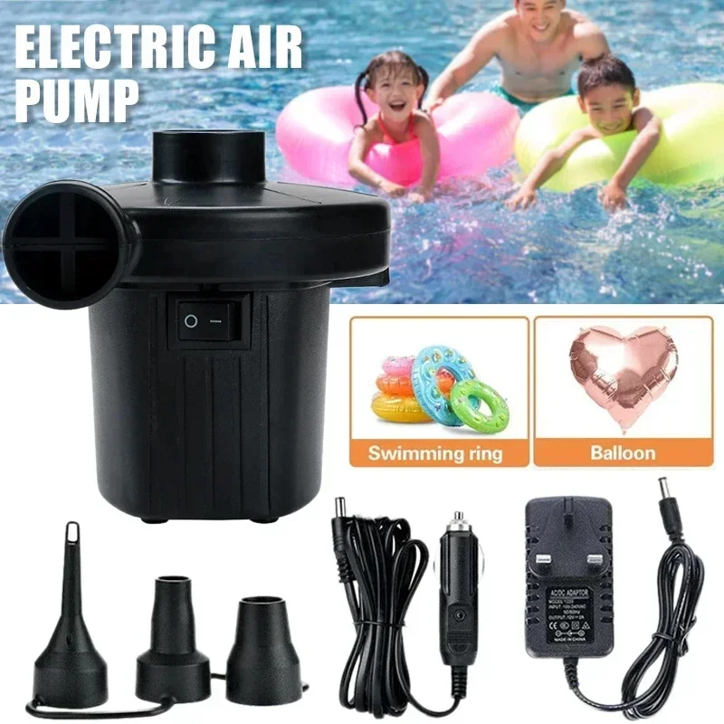 Electric Inflatable Pump Mini Air Cushion Portable Pump Rapid Filling Mattress Swimming Pool Inflation Pump Air Filling Blower